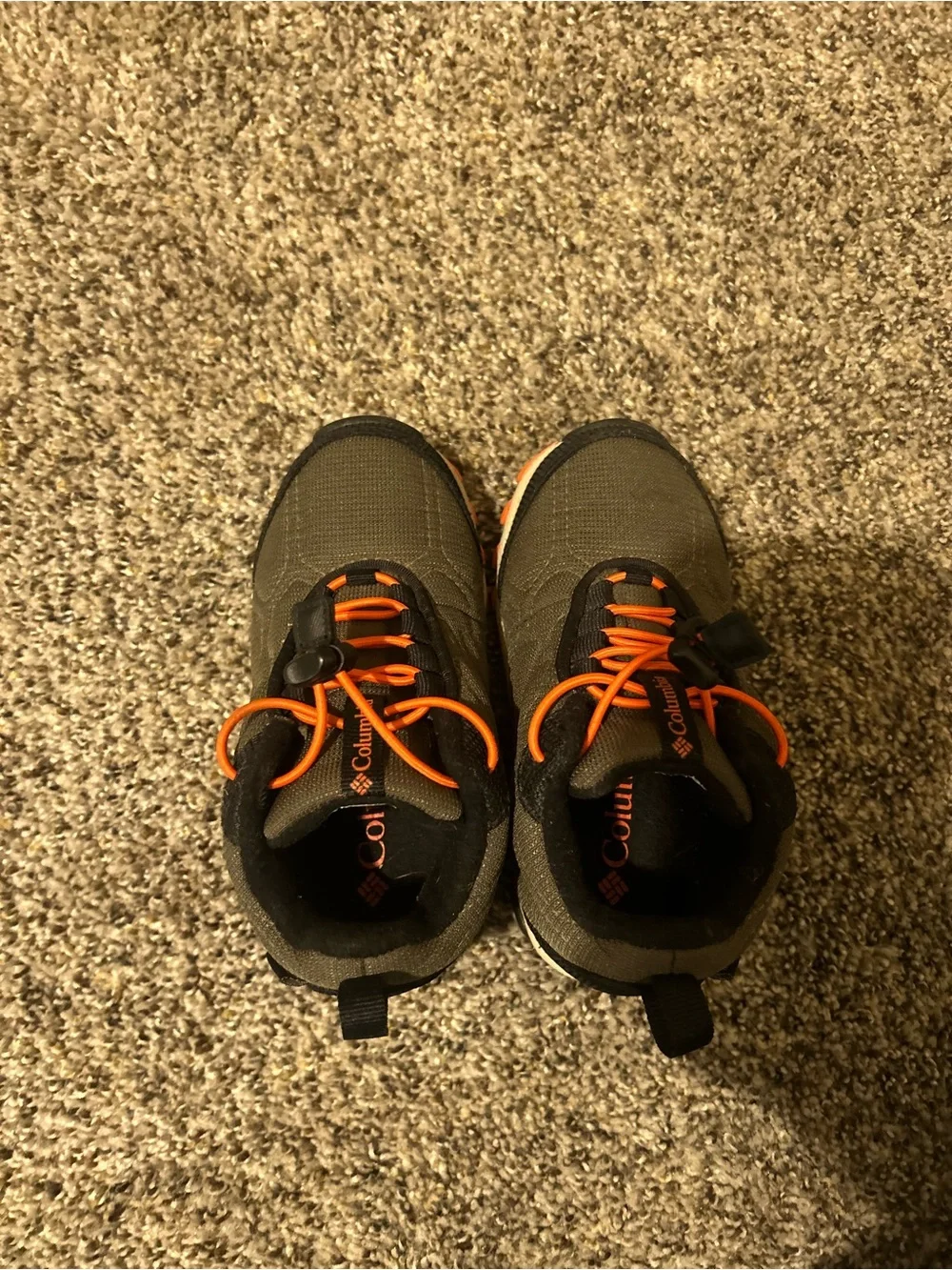 Columbia Kids' Olive Green & Orange Trail Sneakers